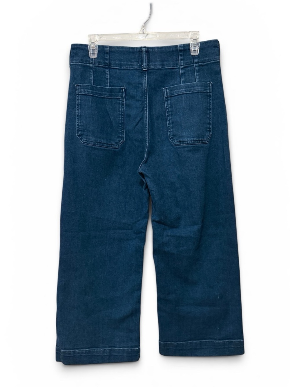 Anthropologie Maeve The Colette Wide Leg Crop Denim Jeans Size 31 - Picture 2 of 10